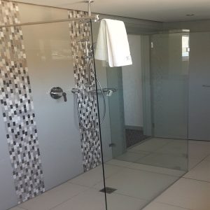2 Panel Walk In Shower With Stabiliser Arm