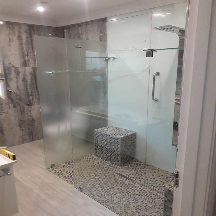Stabilizing Glass Shelves Shower Haus, Glass Shelves For Shower Enclosures