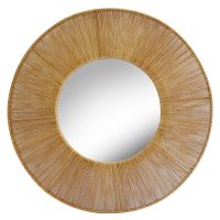 Jute Mirror Natural 900mm