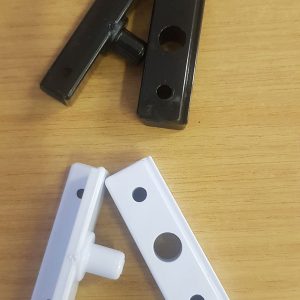 White or Black Pivot Blocks for Framed Pivot Doors