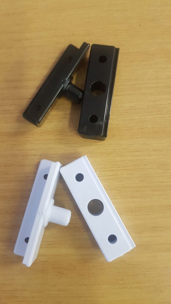 White or Black Pivot Blocks for Framed Pivot Doors Shower Haus